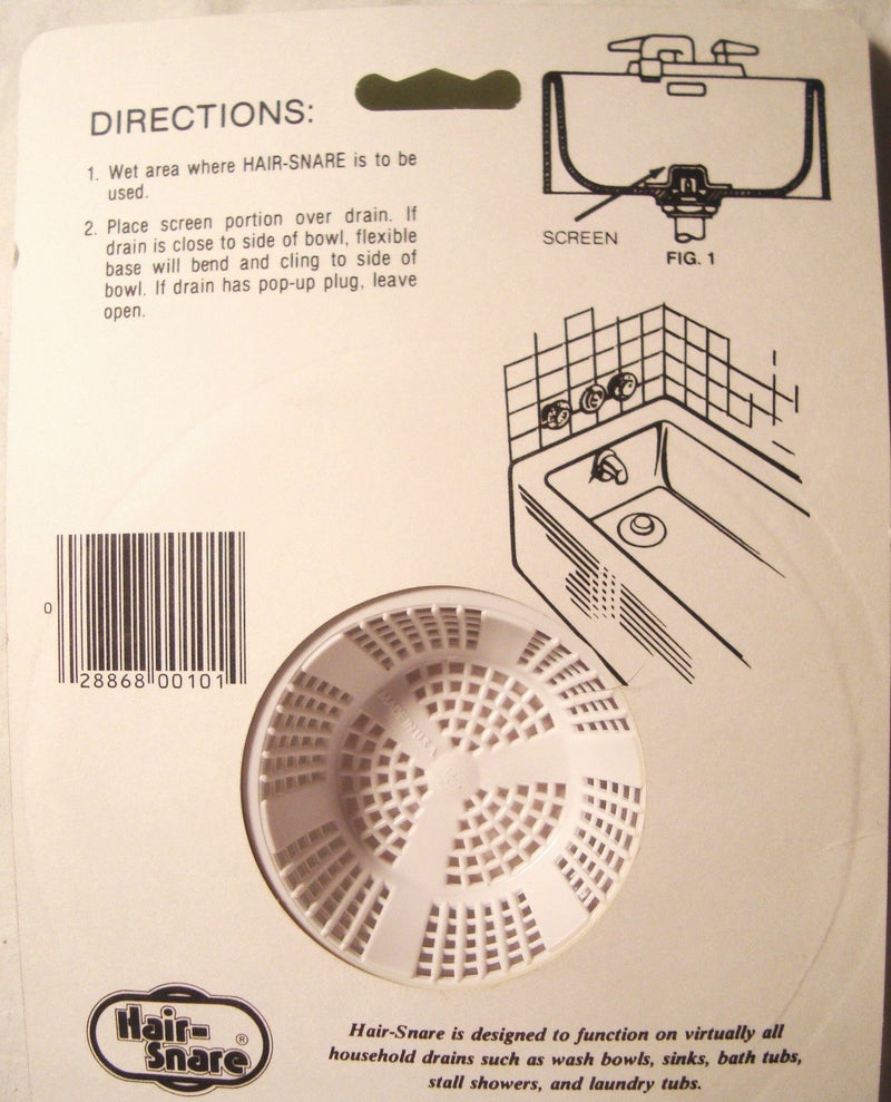 Omalley O'Malley Manufacturing Inc. Hair Snare Drain Cover Universal - White (6-Pack) - Image 2